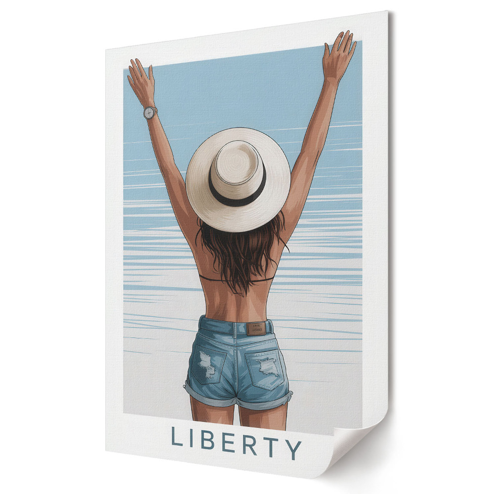 Poster de perete Libertate lângă apă într-o zi însorită