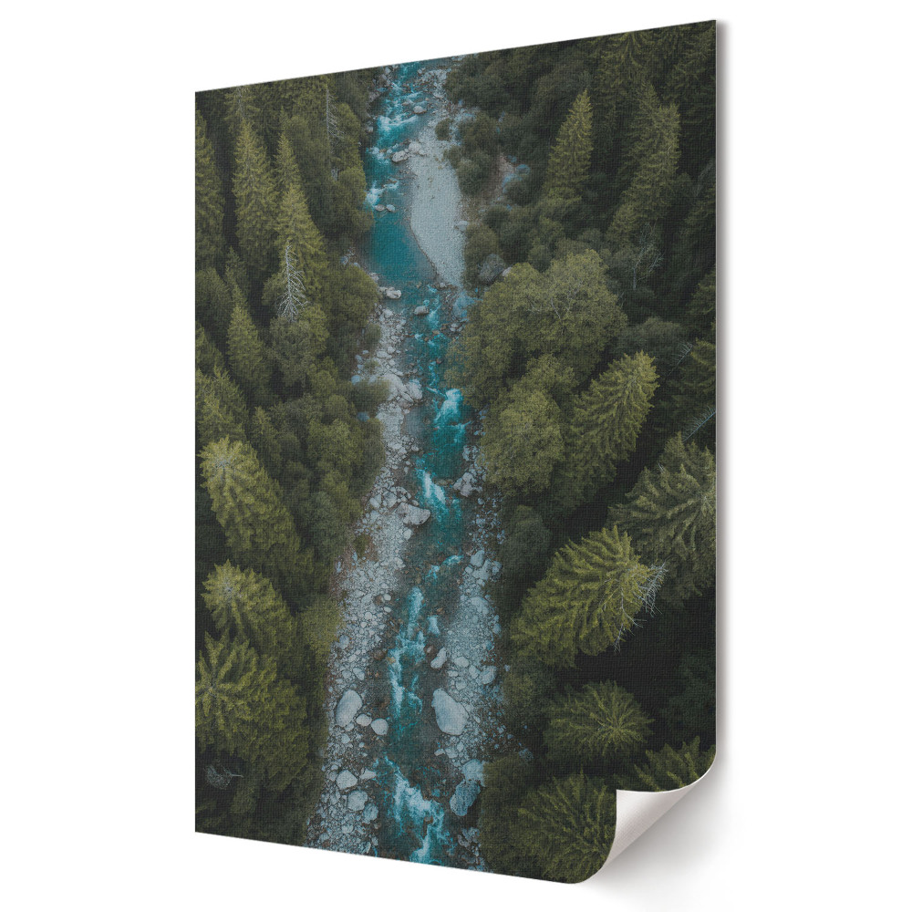 Poster de perete Un paradis verde lângă râu