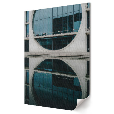 Grafică murală pe pânză Arhitectură modernă reflectată în apă