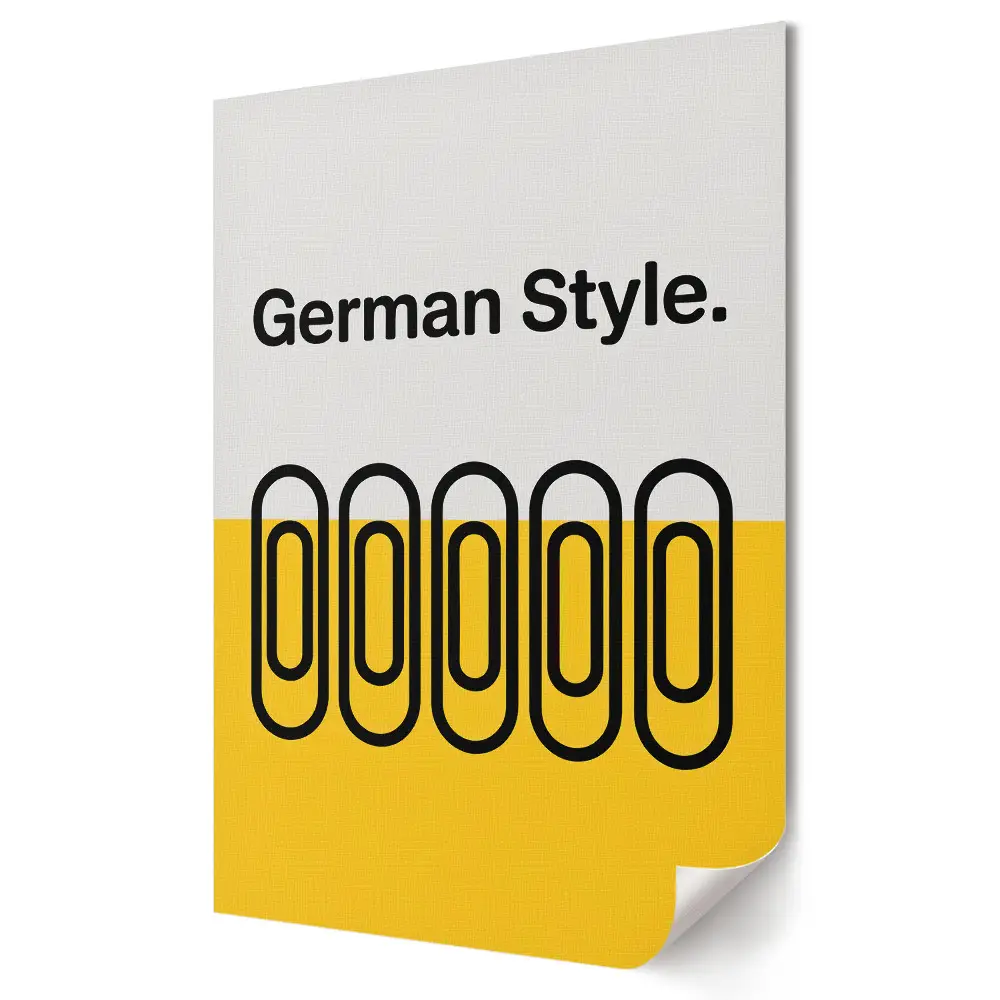 Poster de perete cu design modern în stil german