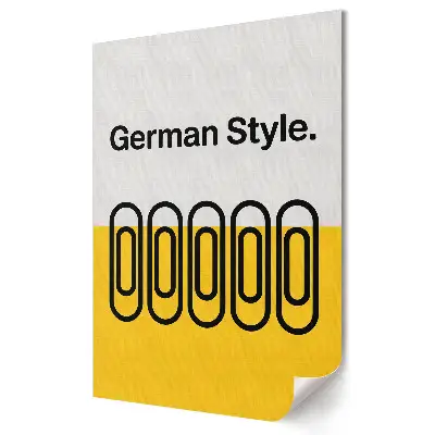 Poster de perete cu design modern în stil german
