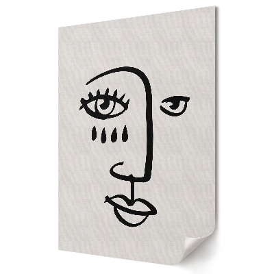 Poster de perete Un portret minimalist cu emoții