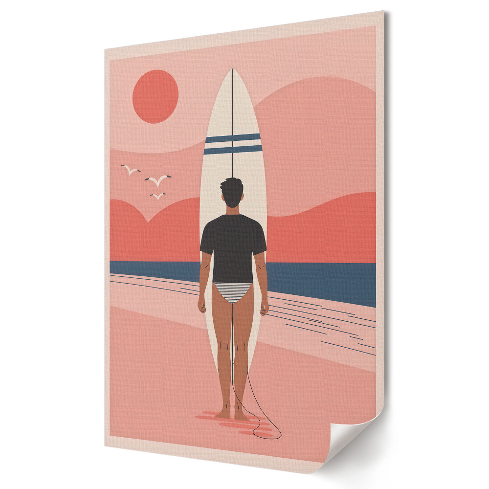 Poster decorativ Vise de surf la Sunset Beach