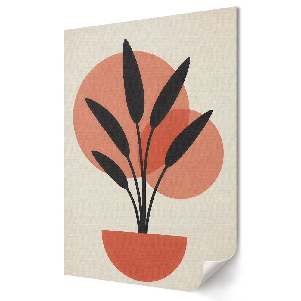 Poster de perete Plantă abstractă într-un stil modern