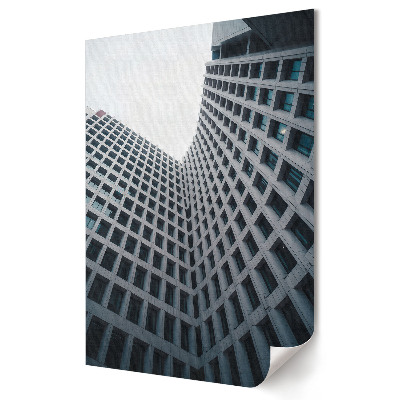 Grafică murală pe pânză Arhitectura modernă în peisajul urban