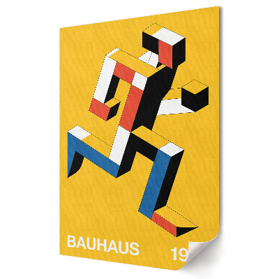 Grafică murală pe pânză Bauhaus: Mișcare și geometrie în culoare