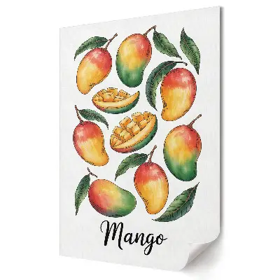 Poster de perete cu mango suculent în culori de vară