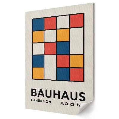 Grafică murală pe pânză Bauhaus: Culori și forme în artă
