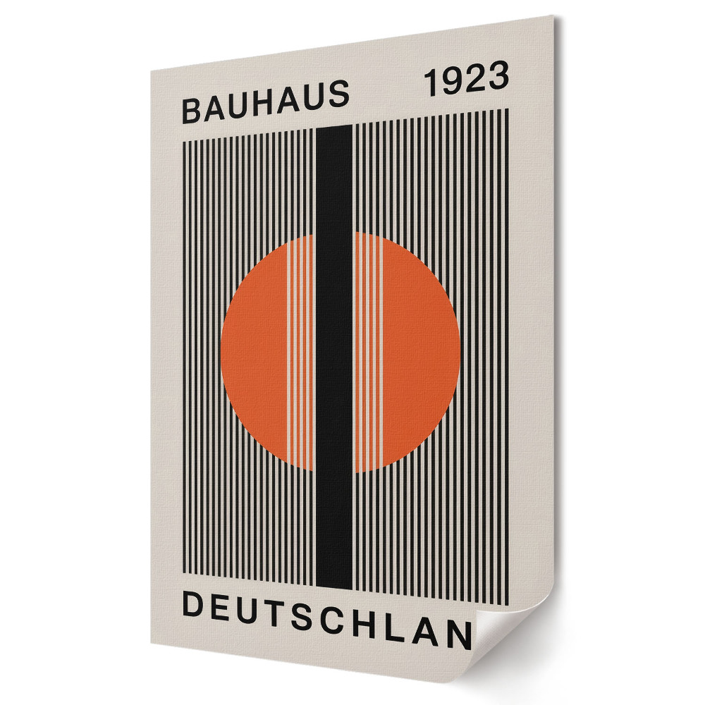 Grafică murală pe pânză Bauhaus 1923: Geometrie și culoare