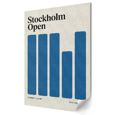 Grafică murală pe pânză Grafică elegantă la Stockholm Open