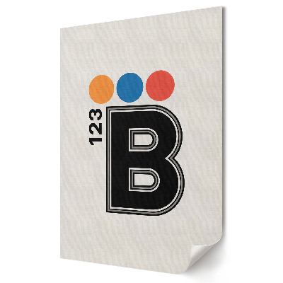 Poster de perete Design colorat cu litera B