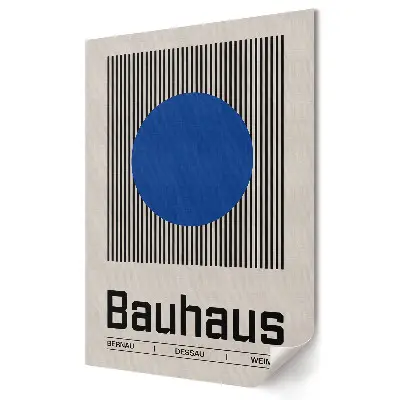 Poster decorativ Bauhaus cu design minimalist și geometric