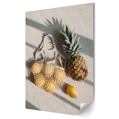 Grafică murală pe pânză O compoziție fructată în lumină naturală