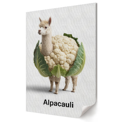 Poster de perete Alpaca în varză și conopidă