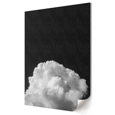Poster decorativ Contrastul norilor pe un fundal negru