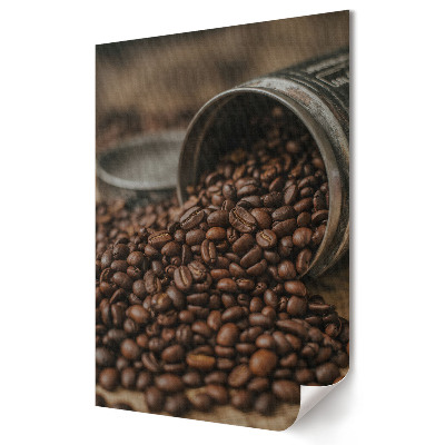 Grafică murală pe pânză Boabe de cafea într-o cutie elegantă