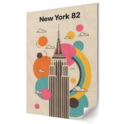 Grafică murală pe pânză Grafică modernă a Empire State Building