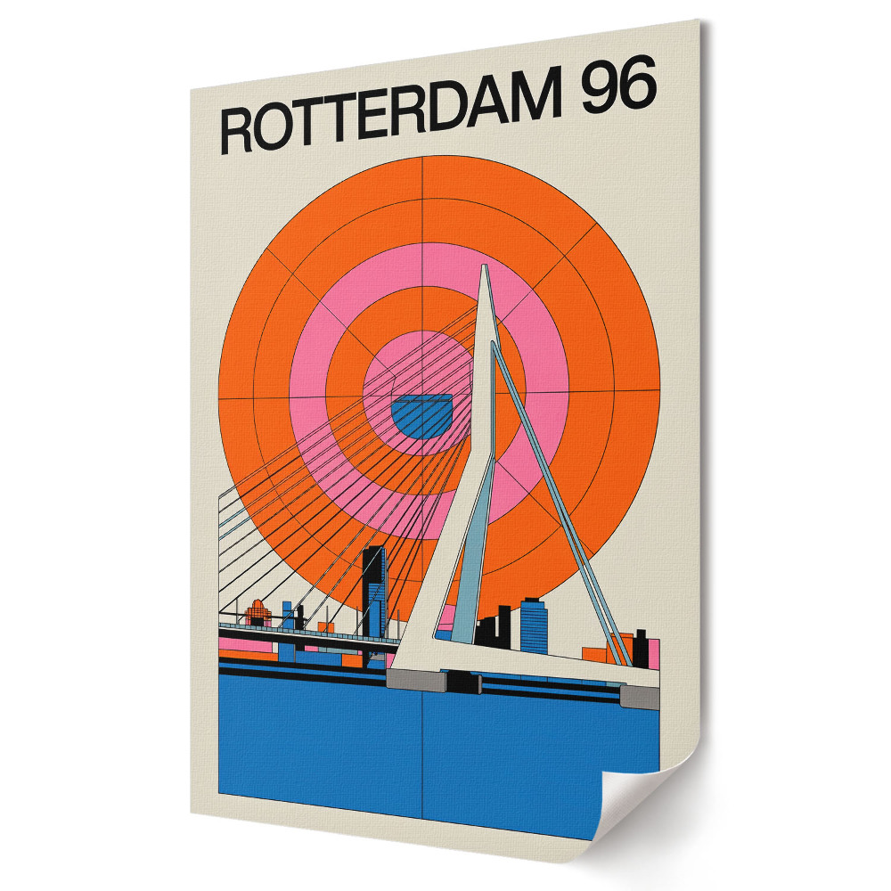Grafică murală pe pânză Arhitectura modernă a Rotterdamului 96