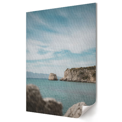 Poster de perete O coastă calmă și cer albastru