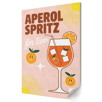 Grafică murală pe pânză Un Aperol Spritz răcoritor pentru doi