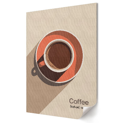 Poster de perete Grafică elegantă cu o ceașcă de cafea