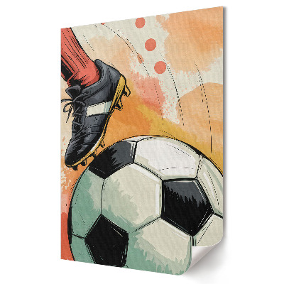 Poster decorativ Acțiune dinamică pe terenul de fotbal