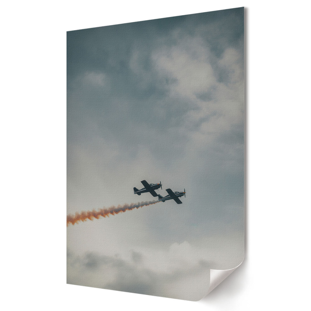 Poster decorativ Acrobații printre norii de deasupra cerului