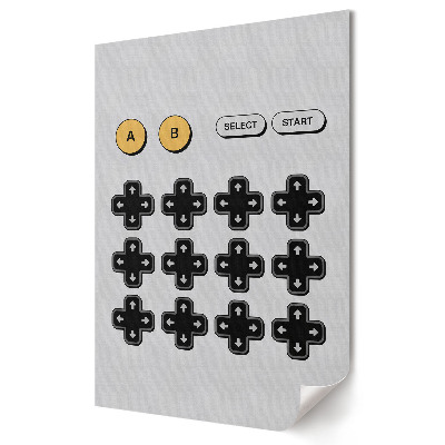 Grafică murală pe pânză Controler de jocuri retro clasic