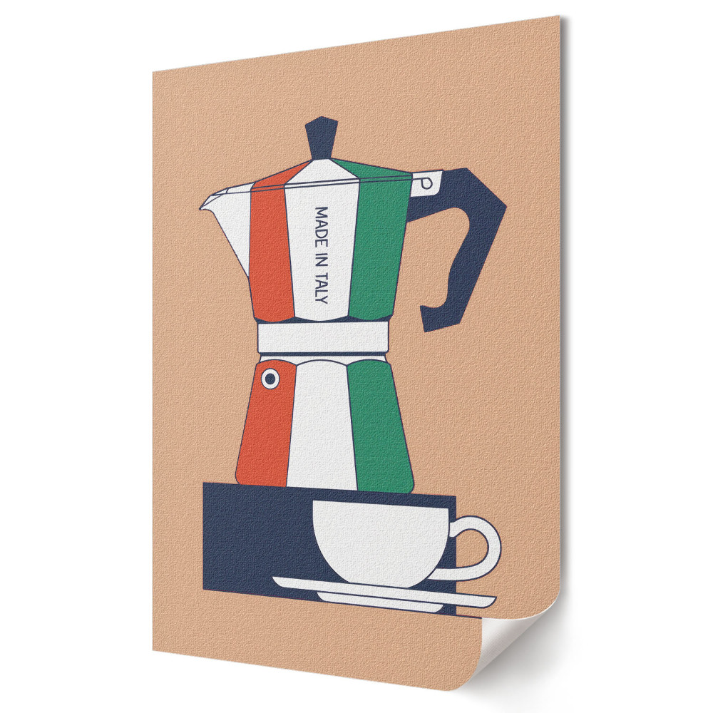 Poster de perete Cafea italiană în stil retro