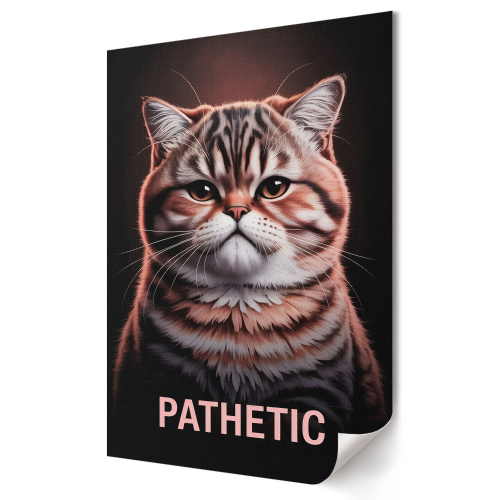 Poster decorativ Pisici cu expresii emoționale în artă