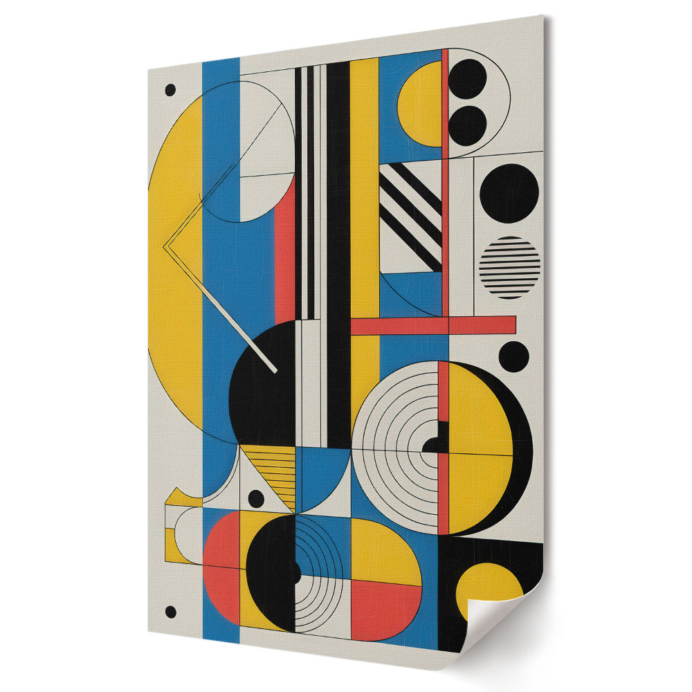 Poster de perete Compoziție abstractă de forme colorate
