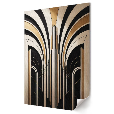 Poster decorativ Linii aurii în stil Art Deco