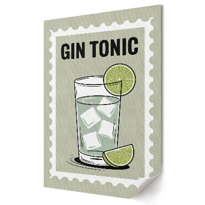 Grafică murală pe pânză Gin răcoritor cu lime