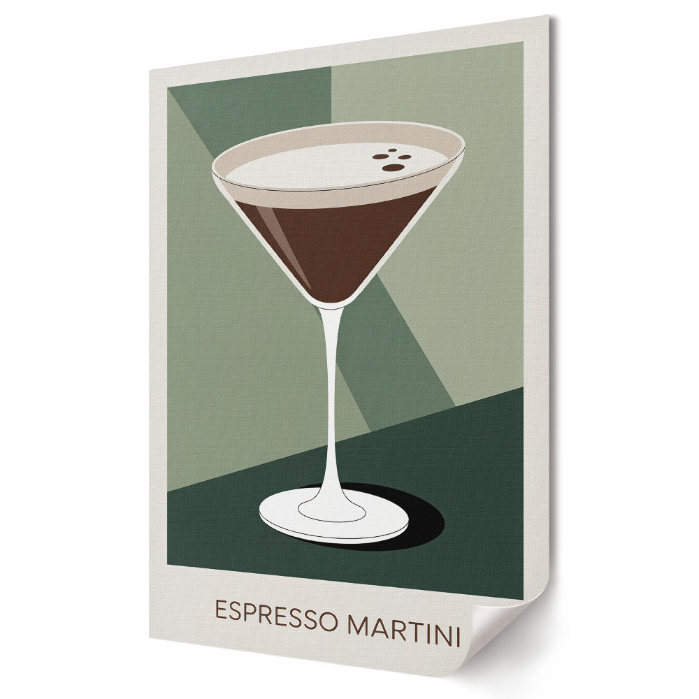 Poster de perete Eleganța Espresso Martini în artă