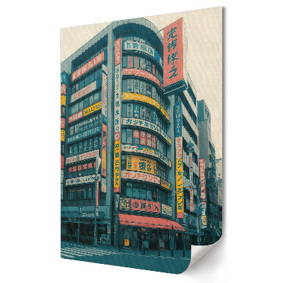 Poster de perete semne neon colorate ale peisajului urban
