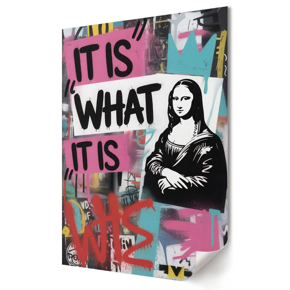 Tablou canvas Mona Lisa în stil graffiti modern
