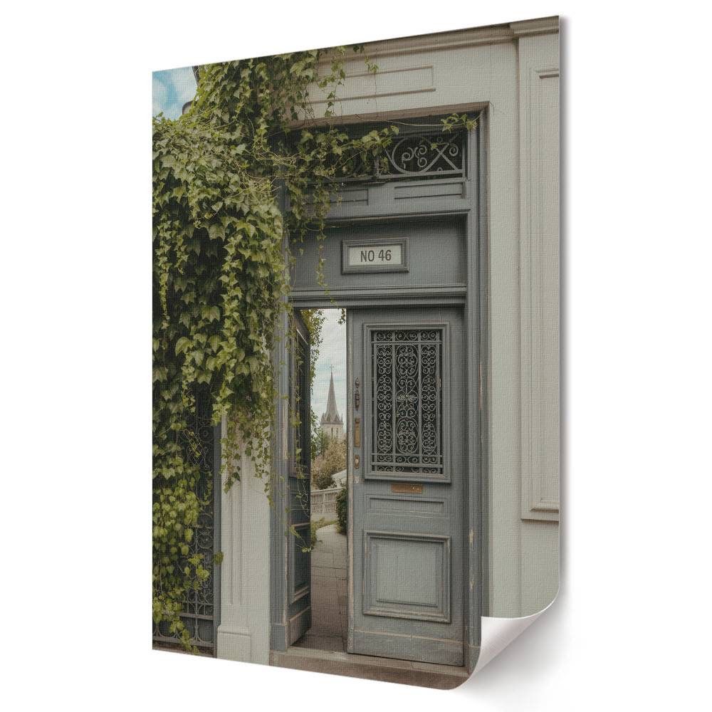 Poster decorativ Ușa verde către grădina secretă