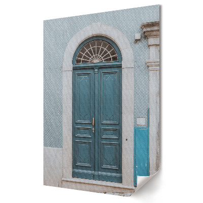 Grafică murală pe pânză Uși albastre elegante în arhitectură