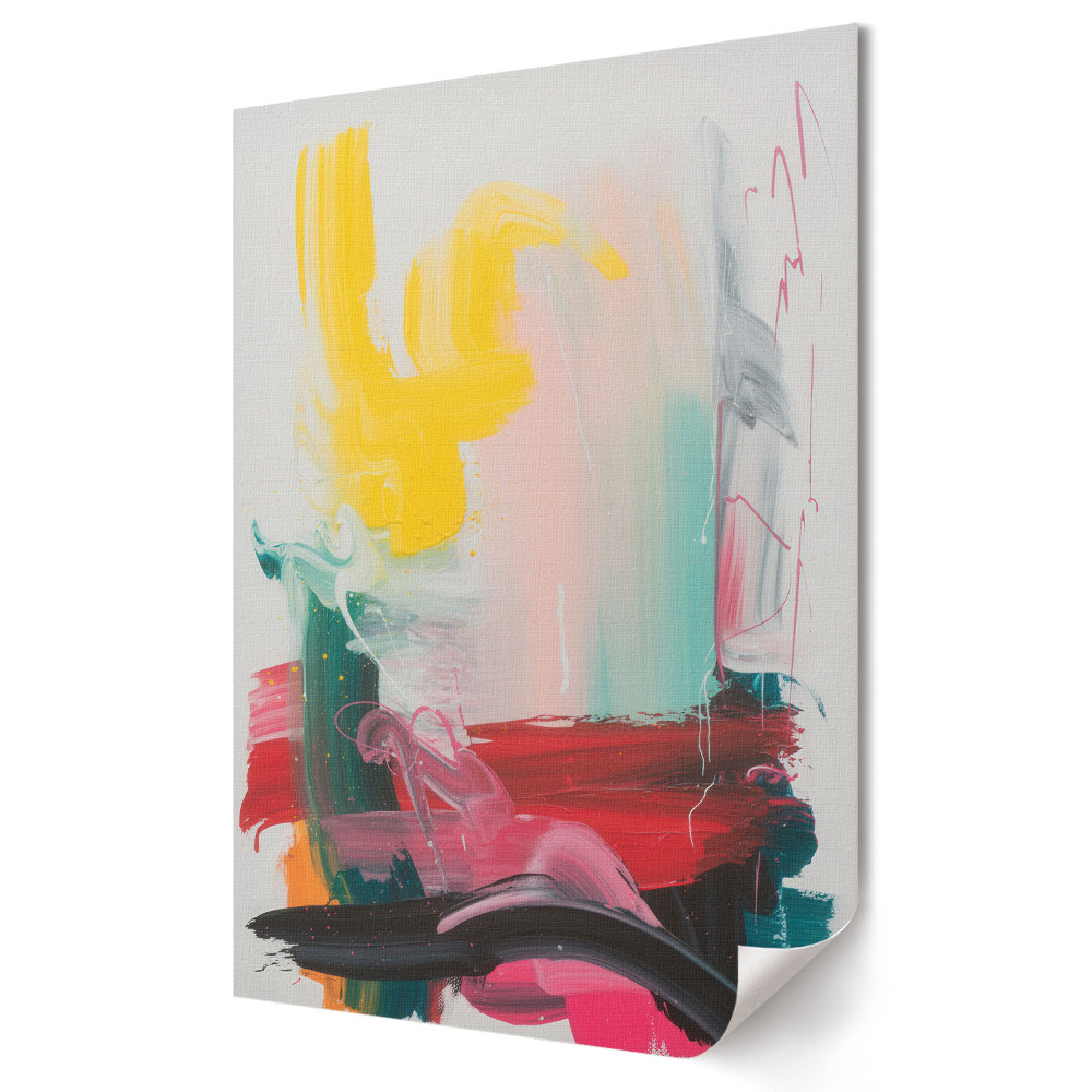 Poster decorativ Energia culorilor într-o compoziție abstractă