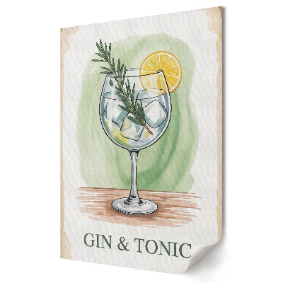 Poster de perete Gin tonic răcoritor într-un pahar