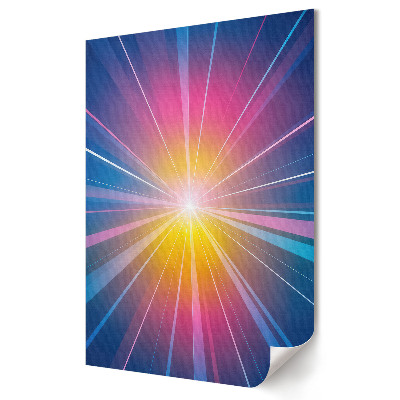 Poster decorativ O rază de lumină colorată în spațiu
