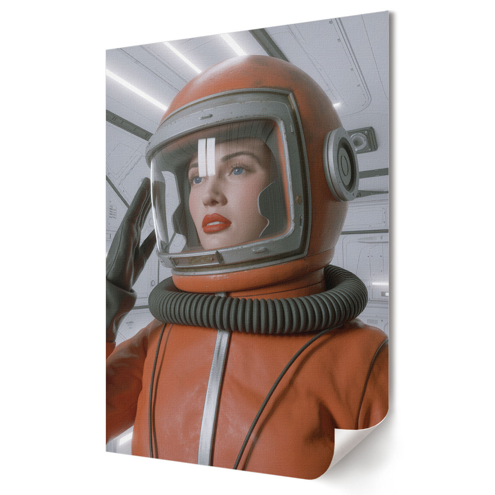 Poster de perete Astronaut în costum spațial futurist