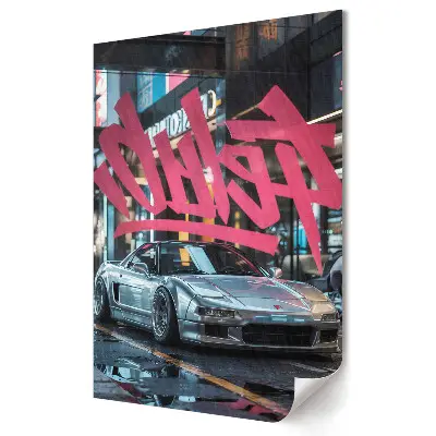 Tablou canvas cu mașină elegantă în peisaj urban