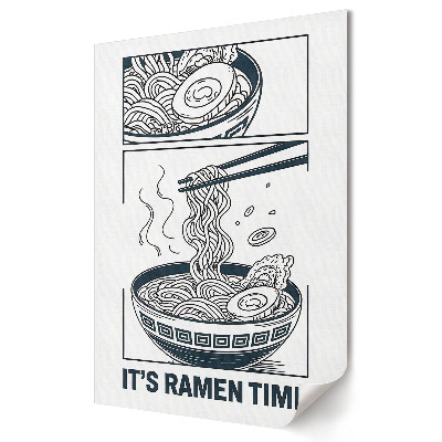 Poster de perete E timpul pentru o aventură delicioasă cu ramen