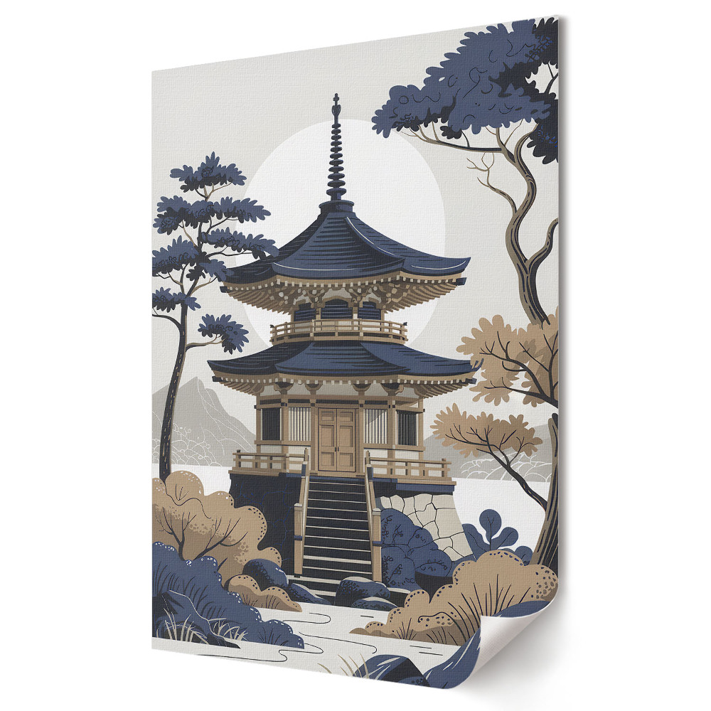 Poster de perete Liniște într-un peisaj zen japonez
