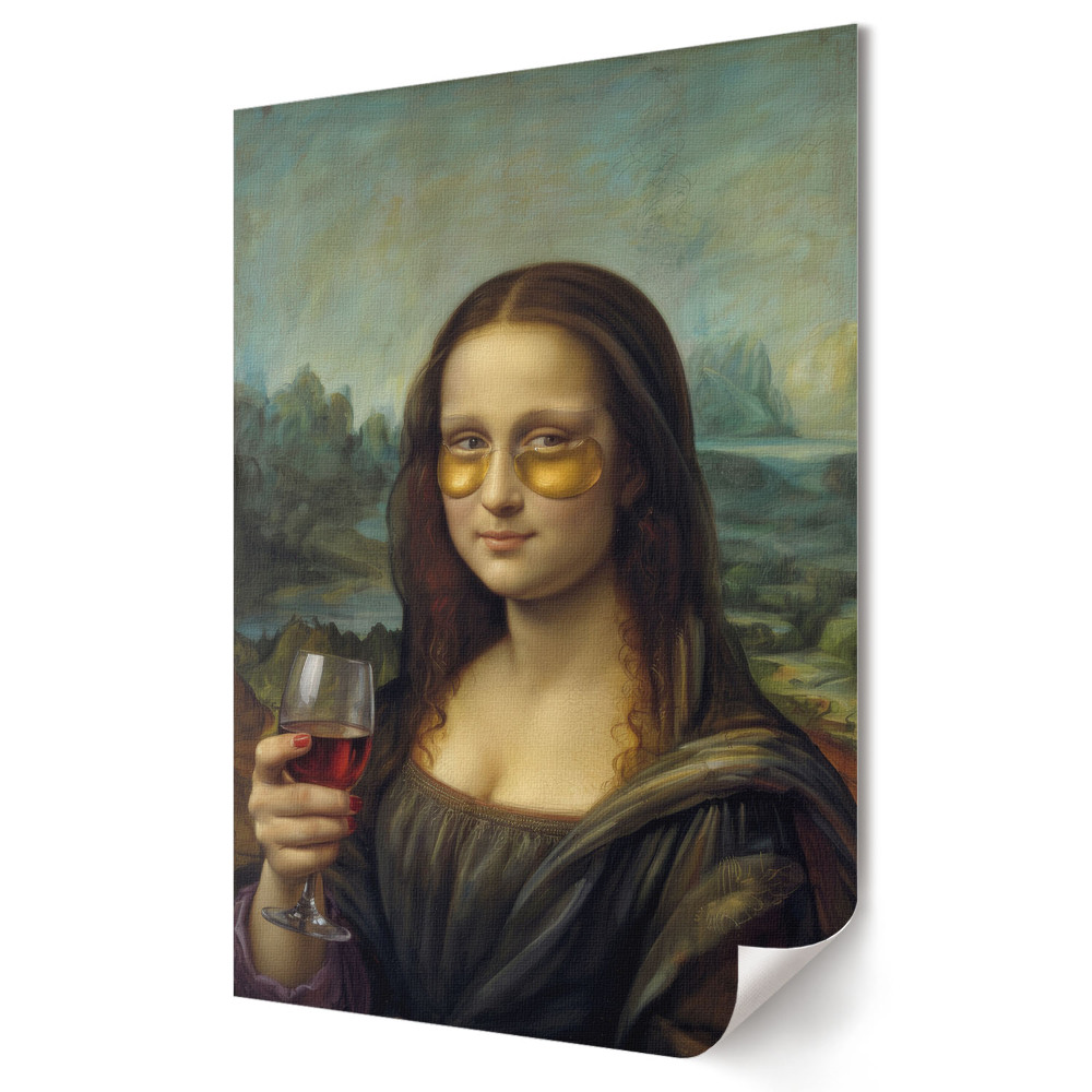 Poster decorativ Mona Lisa într-un stil modern