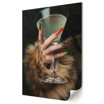Poster de perete O seară elegantă cu un cocktail în mână