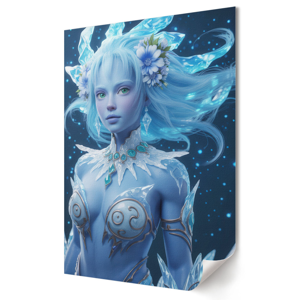 Poster de perete Figura magică a zeiței gheții