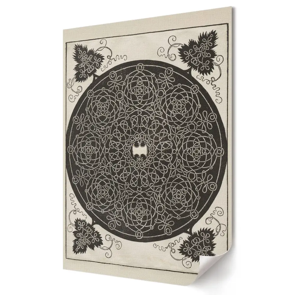 Tablou canvas cu compoziție geometrică monocromă