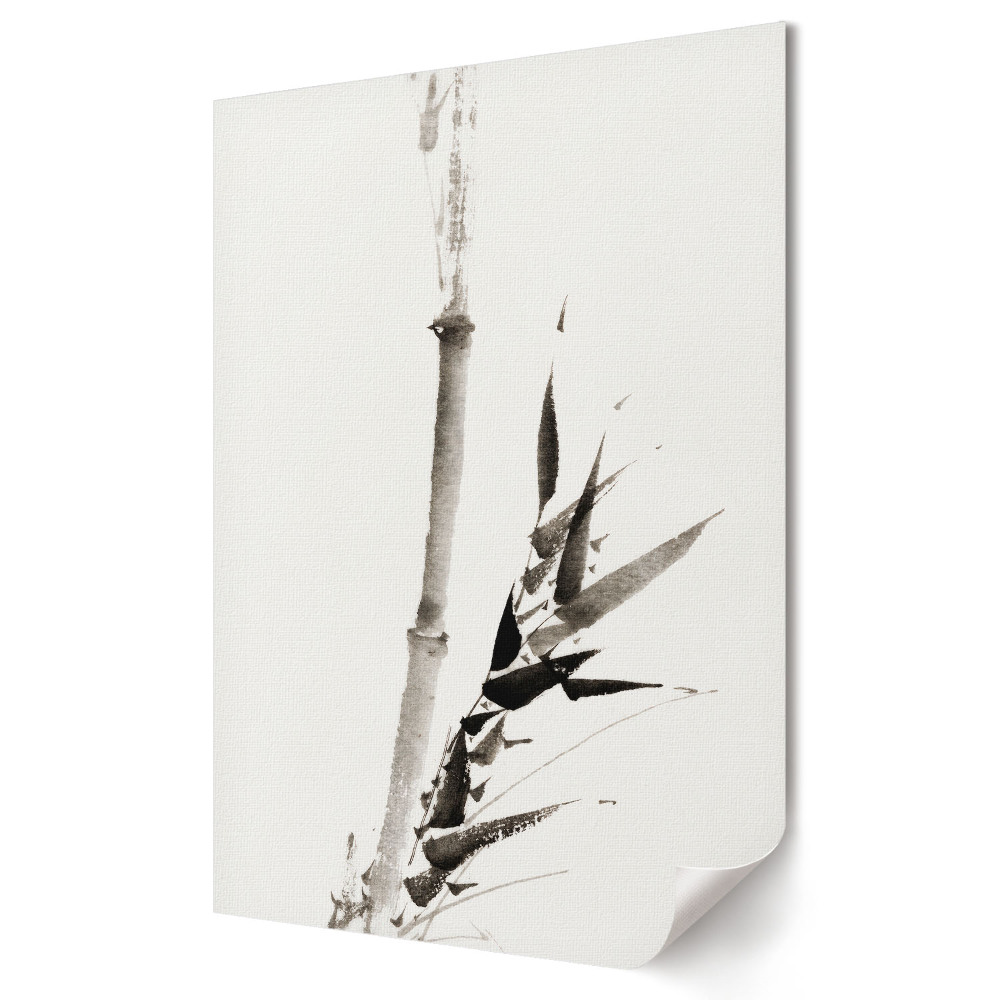 Poster decorativ Un desen minimalist în acuarelă cu bambus